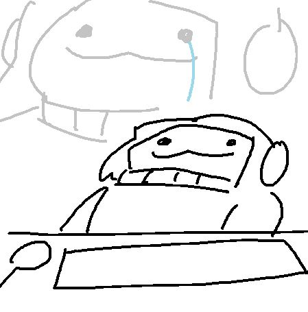 some of the reacts i did during the budget af game stream where I don't have the budget and time to make my own avatar so I draw my reaction live on mspaint instead 