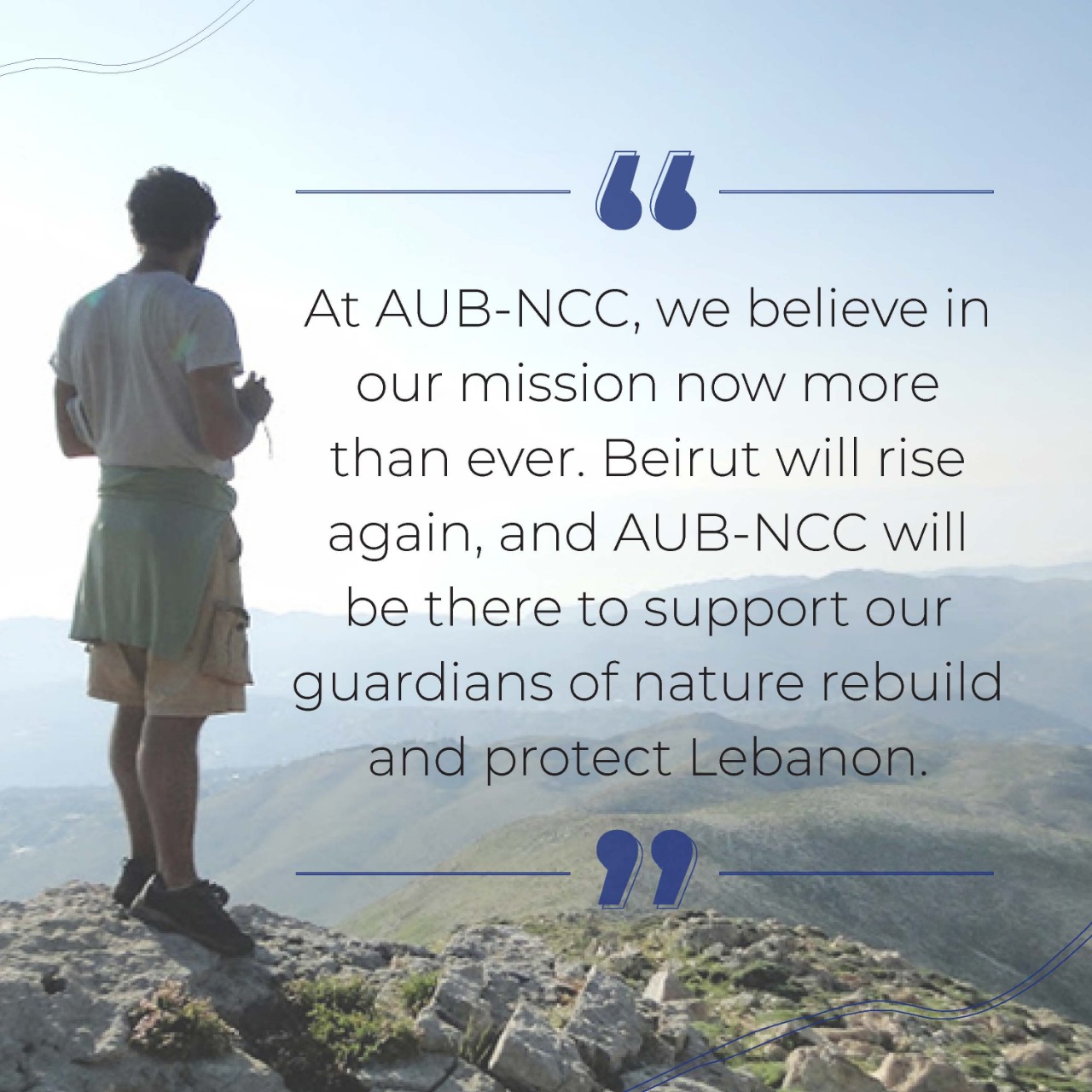 AUB-NCC on "A message from us! @najat_saliba…