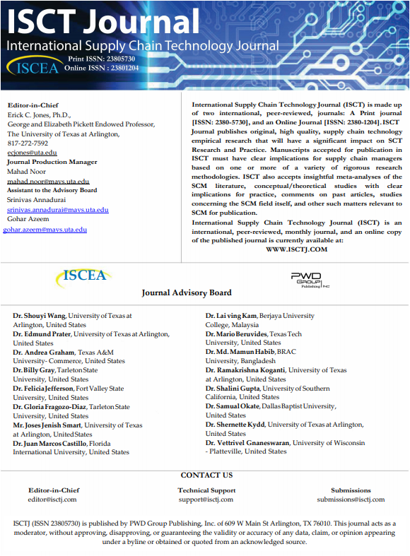 ISCEA's tweet photo. Request a copy of International Supply Chain Technology Journal (ISCTJ) Sep 2020 issue -- Email, GlobalDesk@iscea.com
#SupplyChain #Technologies #SCTECH2020 #TechNews @RAID_Labs @utarlington @irfida @RFIDJournal #ISCEA #RFIDSCM #RFIDSCP @ISCEA_Latam @SCNextIndia #COVID https://t.co/M2CVEe1NyV