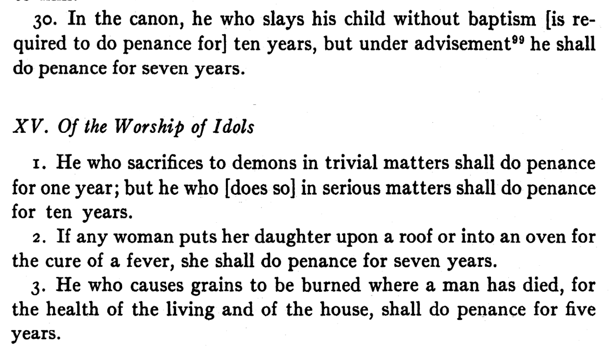 Erik Wade (  @erik_kaars ) again, back with a short thread on the love of my life: penitentials. Penitentials are medieval manuals for confessors. They basically list sins with suggested penances. We have no idea how common the sins they describe were.  #MedievalTwitter