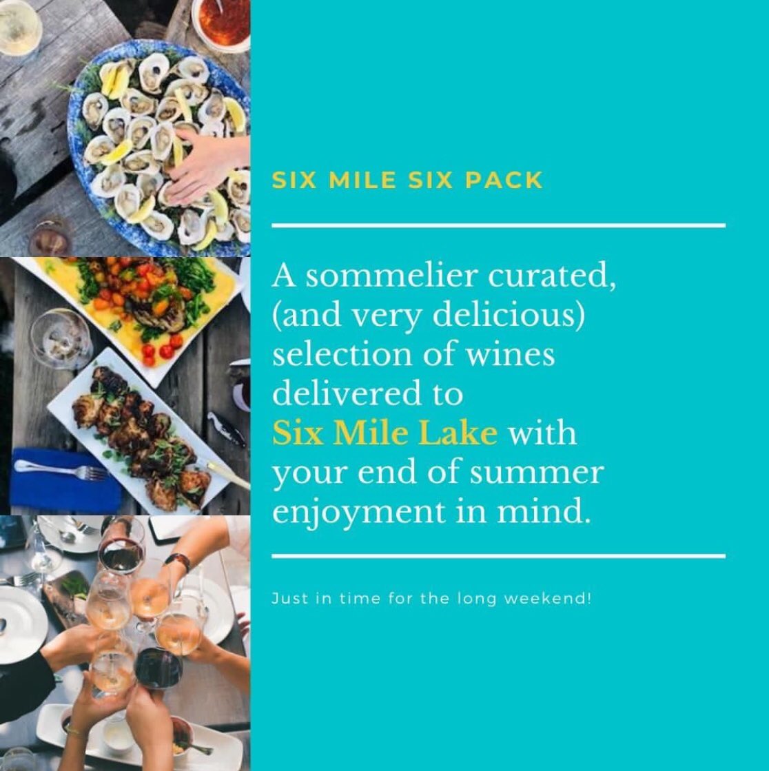 SIX MILE SIX PACK | Special delivery to the lake for the Labour day weekend! 🍷

sipstoronto.com/mixedwinecases