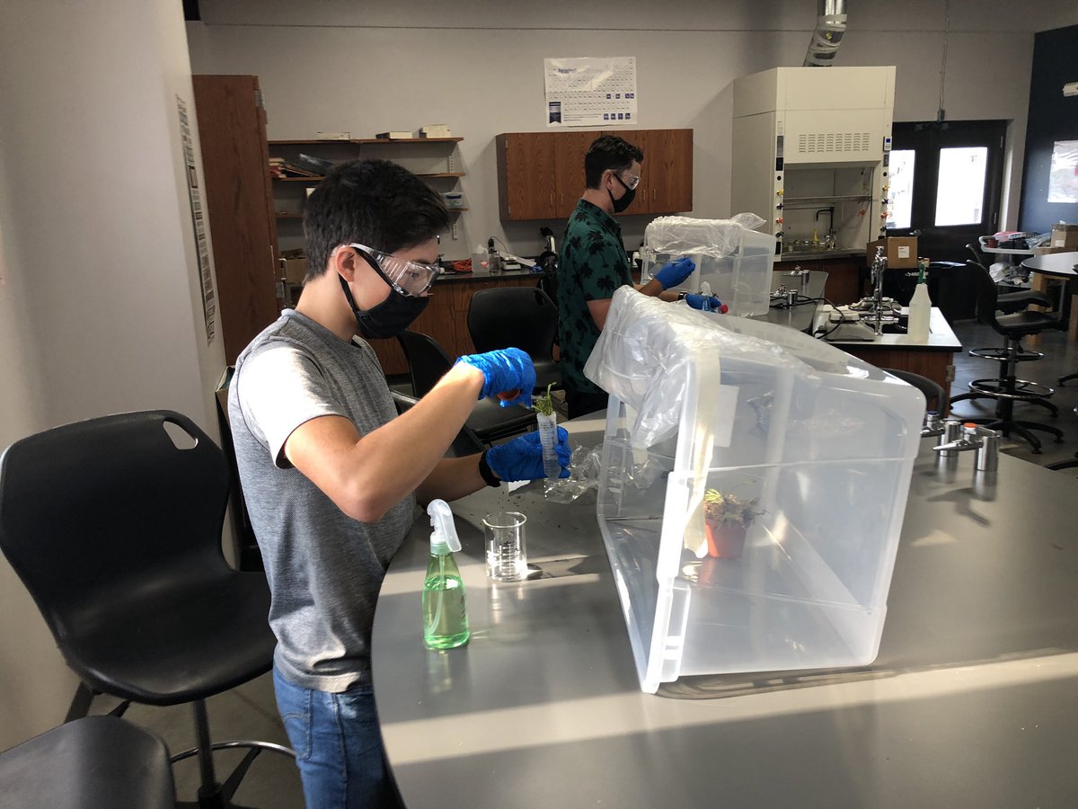 SandersGISA's tweet photo. Bioresearch was hopping this morning by practicing aseptic techniques and learning how to propagate a Venus flytrap! Make everyday count! @GIAcademy @educationproj @Teach_Ag @Battelle https://t.co/wtrmyzSiUm