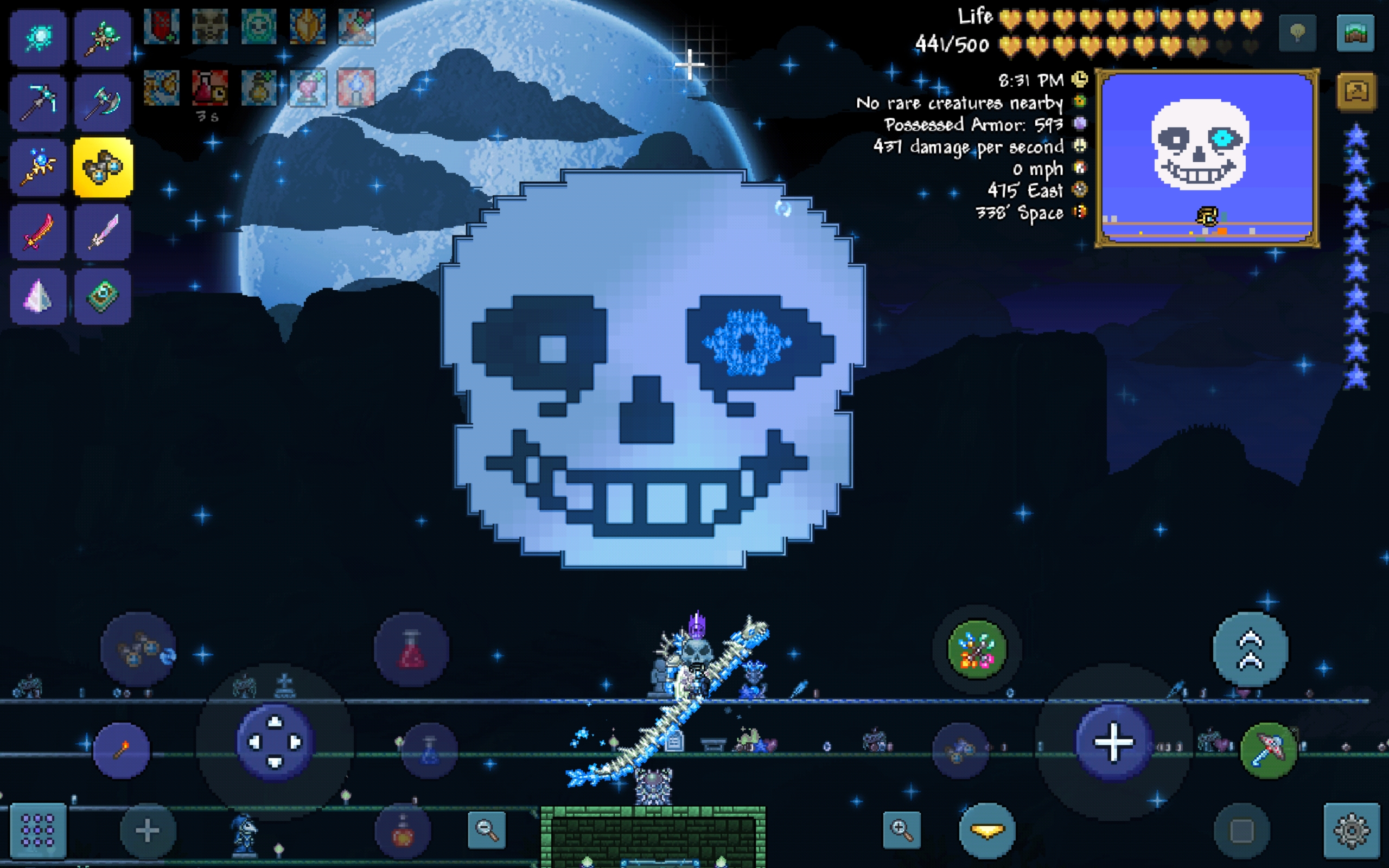 Here is a Sans Undertale pixel art for you. : r/Terraria