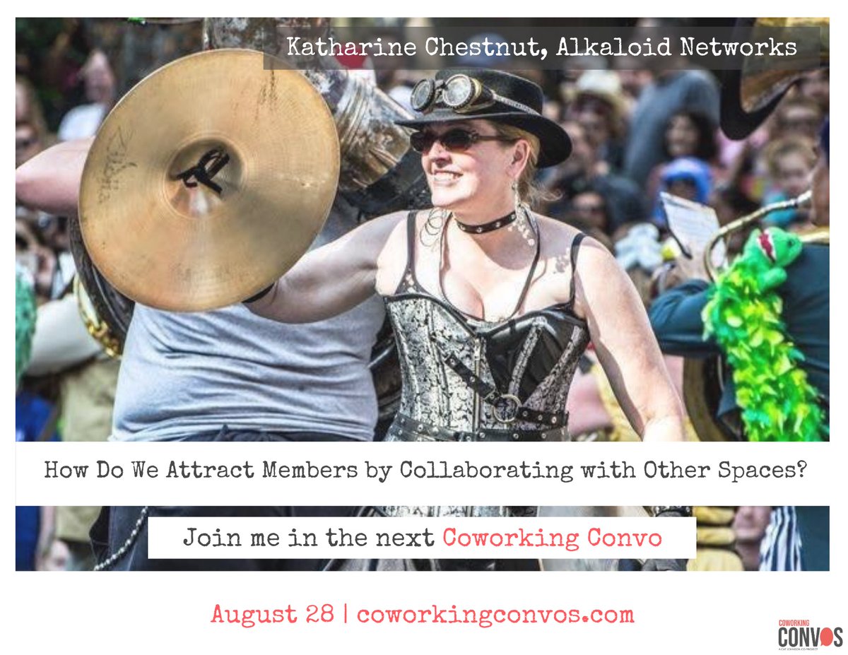 'Helping people find their best spot is best.  Members are happy and we're happy since we have the right members.'

@catjohnson #Coworking Convo! 
FREE! convoaug2020.eventbrite.com

Better #coworkinglife
#weworkbettertogether
<a href="/AtlantaCoworkA/">AtlantaCowork</a> 
<a href="/alkaloidnetwork/">Alkaloid Networks</a> 
#atlantacoworking