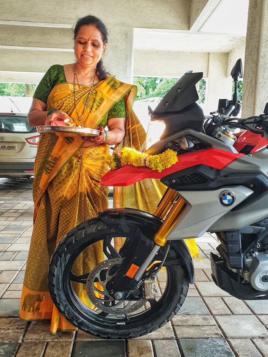 On the Auspicious Occasion of the Ganesh Chaturthi, my delayed birthday gift comes home.
Happy birthday Ganpati Bappa and belated happy birthday gift to me.
.
#ganeshchaturthi #ganpatibappa
#bmw #g310gs #g310gsadventure #gs #makelifearide #bmwmotorradindia #bmwgs #bmw310gs