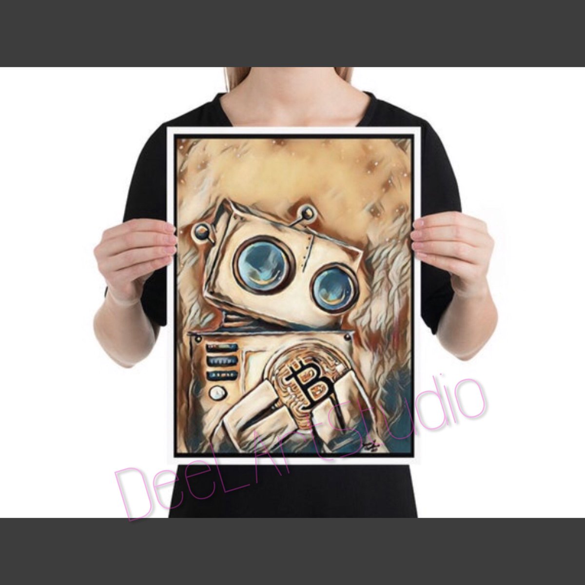 woodlandnrose's tweet photo. I been in crypto a long time now. I love to use my passion for both art & crypto and combine the 2! 💕✨
Here’s my newest original artwork:
GEN2 Bitcoin Robot
Love how he turned out! 💜☺️
https://t.co/xRPyRanxVf
#bitcoinart #cryptoart #btc #robot #bitcoinrobot #rt https://t.co/cpZob94ibB