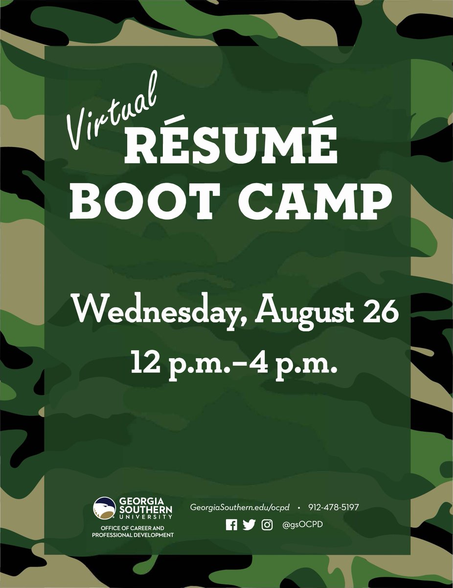 gsocpd's tweet photo. Our résumé experts will be available on Zoom from 12 p.m.-4 p.m. ready to help you! To access the Zoom event, please log in to Handshake. https://t.co/LkmkT8wZUC