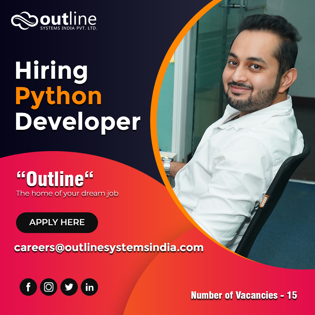 outline_systems's tweet image. Your Dream Job As Python Developer at Outline Systems India💼 Awaits You!
OSI is welcoming updated resumes at careers@outlinesystemsindia.com
#employment #pythondeveloperjobs #jobs #jobsearch #hiring #job #recruitment #career #work