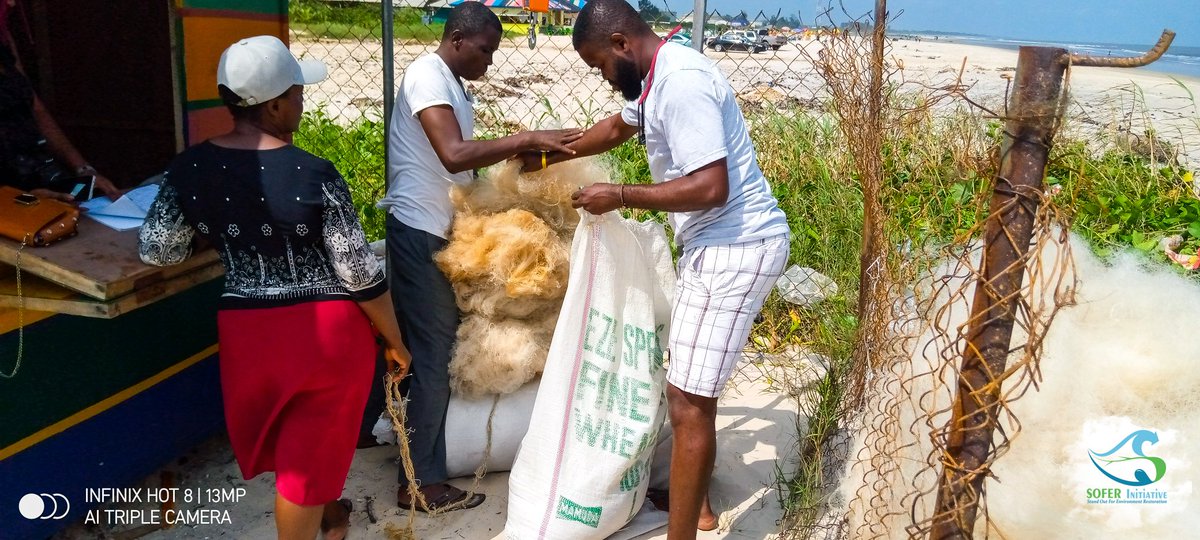 SOFERInit's tweet photo. Still in line with the Fishing Net Gains Nigeria (F-NGN) Project, 258kg of Fishing gears in 8 weeks of Monitoring and Evaluation (M&E) was recovered in Ibeno, Mpanak community.
#FNGN #GGGI #SOFERInitiative #Ghostgear #Fishing #FishNets https://t.co/561XwBRmTr