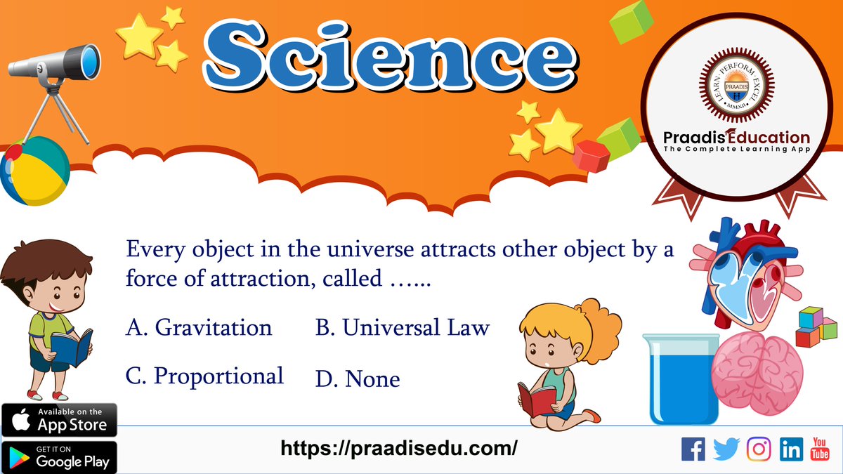 PraadisEdu's tweet photo. Every object in the universe attracts other object by a force of attraction, called_❓_ #Think🤔 Then Comment Your Answer👇 #scienceGenius ✍️#PraadisEducation 📧help@praadistech.com 🤙+91-989 304 1180👉https://t.co/g43LZv9SCG✅#Download #PIEapp 👉https://t.co/FrMn4blmdX
#science https://t.co/rkTZfp0PXM