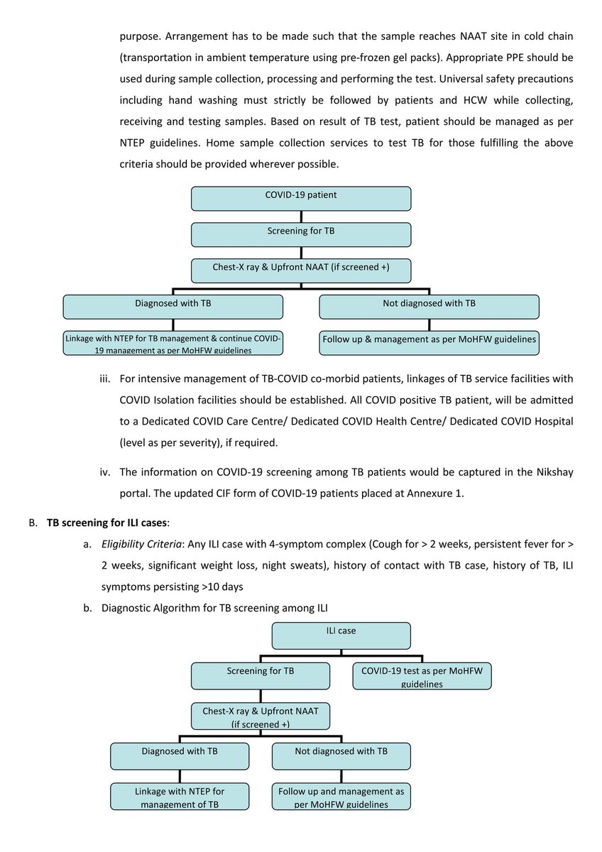 MRK_POLLACHI's tweet image. #Guidance note on #Bi_directional #TB_COVID screening and screening of TB among #ILI/#SARI cases
