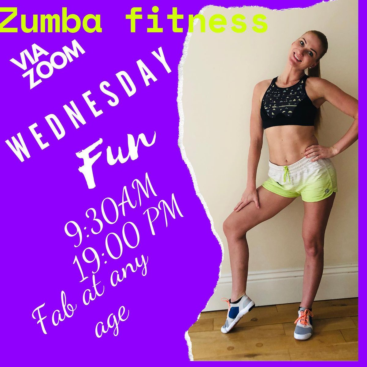 #Zumba #Fitness sessions each Wednesday Evening. Online with Deimante ow.ly/sTmG50B85qM
