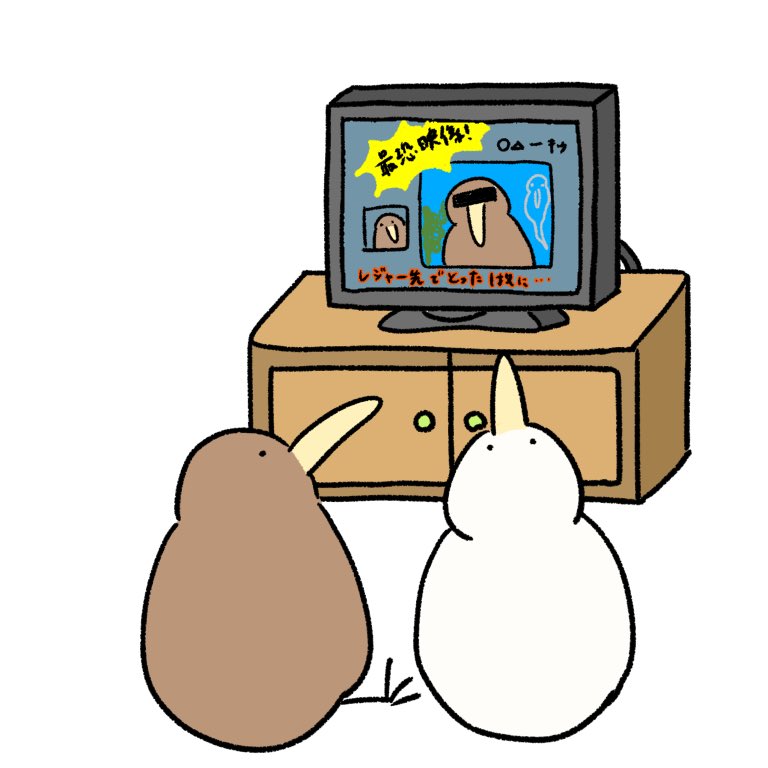 no humans bird television white background simple background monitor sitting  illustration images