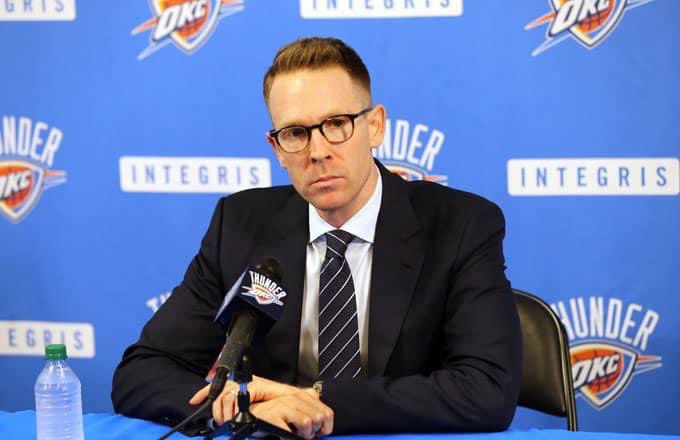AlanSteinJr's tweet photo. Years ago, Sam Presti, the GM of the Thunder was at Queen University’s doing due diligence on a player they were considering drafting. 

After watching the young man work out and meeting with the coaching staff, he snuck off to talk to cafeteria lady...

(1 of 2) https://t.co/EQDMda8ldj