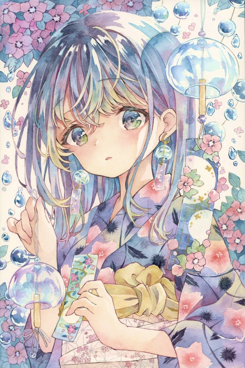 تويتر 優子鈴 ゆこりん 東京展10 7 14 على تويتر 想いを風に 透明水彩 Watercolor T Co Ceokjpo0x9