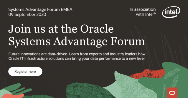 dajim3nez's tweet image. Ya queda menos para nuesto Oracle Systems Advantage Forum: próximo 9 de septiembre, en formato virtual. #OracleSystemAdvantage bit.ly/2EDmEfu