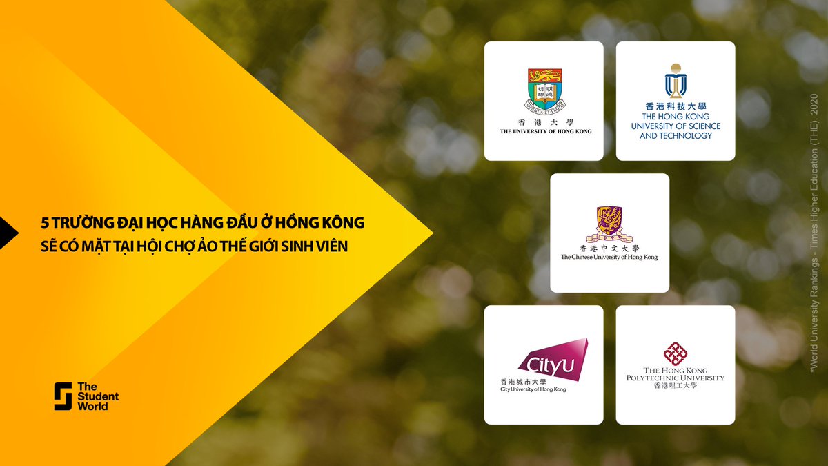 Du học tại Hồng Kông! Một số trường nằm trong top 50 trường đại học hàng đầu thế giới, các khóa học bằng tiếng Anh đang chờ bạn ở điểm đến quốc tế tuyệt đẹp này. Khám phá các cơ hội với cơ quan chính phủ. Vé miễn phí tại: bit.ly/TSWVirtualFair…