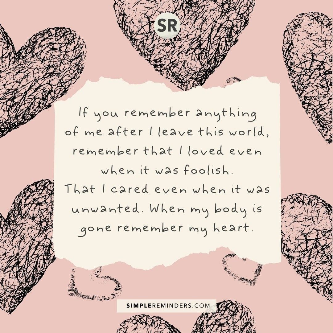 Remember Me Love Quotes