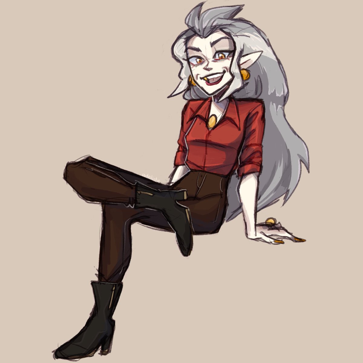 _adelistic_'s tweet image. I think you all can guess who my fav character from #TheOwlHosue is 

#EdaClawthorne #fanart #procreate @DanaTerrace