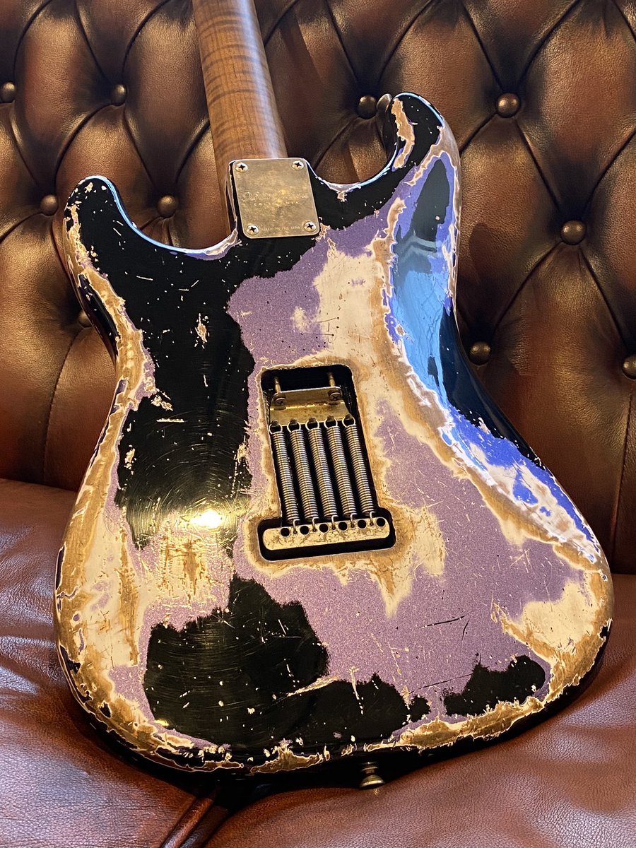 Xotique's tweet photo. Xotic California Classic XSC-2 Black over Metallic Purple Super Heavy Aged #1718 - Xotique Online Store https://t.co/3Iycy5YSwZ https://t.co/kKt6ZhAzCT