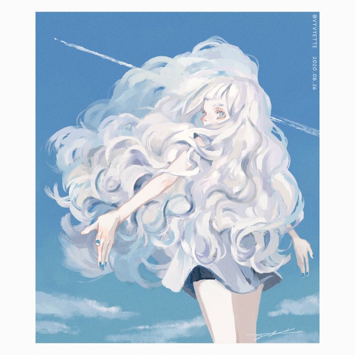 「入道雲 」|ツツイモモエのイラスト