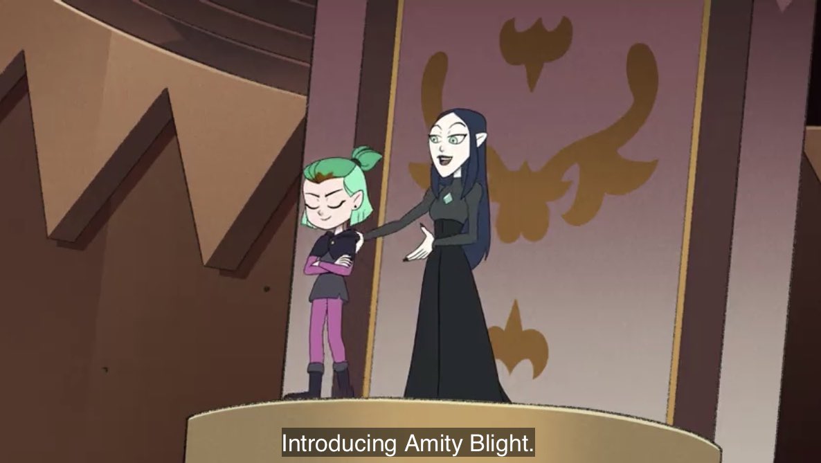 First, there's the way Lilith talks about Amity in “Convention.” Unlike how Eda quickly comes to care for Luz and ends up treating her like a surrogate daughter more or less, Lilith seems to only care about Amity's potential power and sees her as little more than a tool.(2/10)
