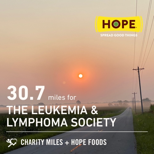 RickLofgren's tweet photo. 30.7 @CharityMiles for @LLSusa. Thx @HopeHummus for sponsoring me! #SpreadHope #LynskeyPerformance #GiveHope π΄π»ββοΈ https://t.co/sH0Cmv2qsz