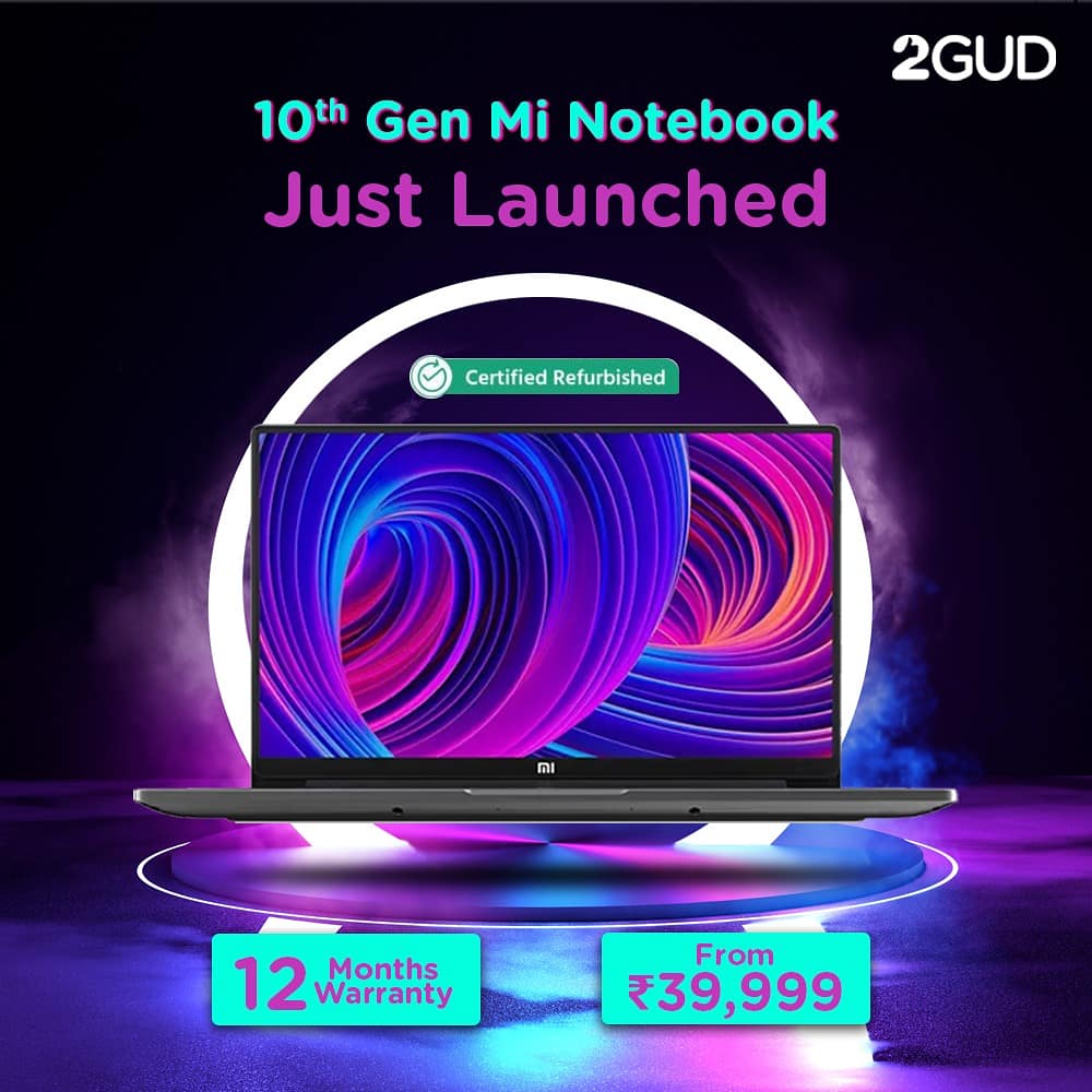 2GUD's tweet photo. #JUSTLAUNCHED: Check out the 10th Gen #Mi Notebook starting from INR 39,999/- only on 2GUD!
Shop now: https://t.co/c3XTljP0bK
#MiLaptops #Laptops #TopGadets #TopElectronics #2GUD #DeshKaStyleBazaar https://t.co/yrq4MloPrm