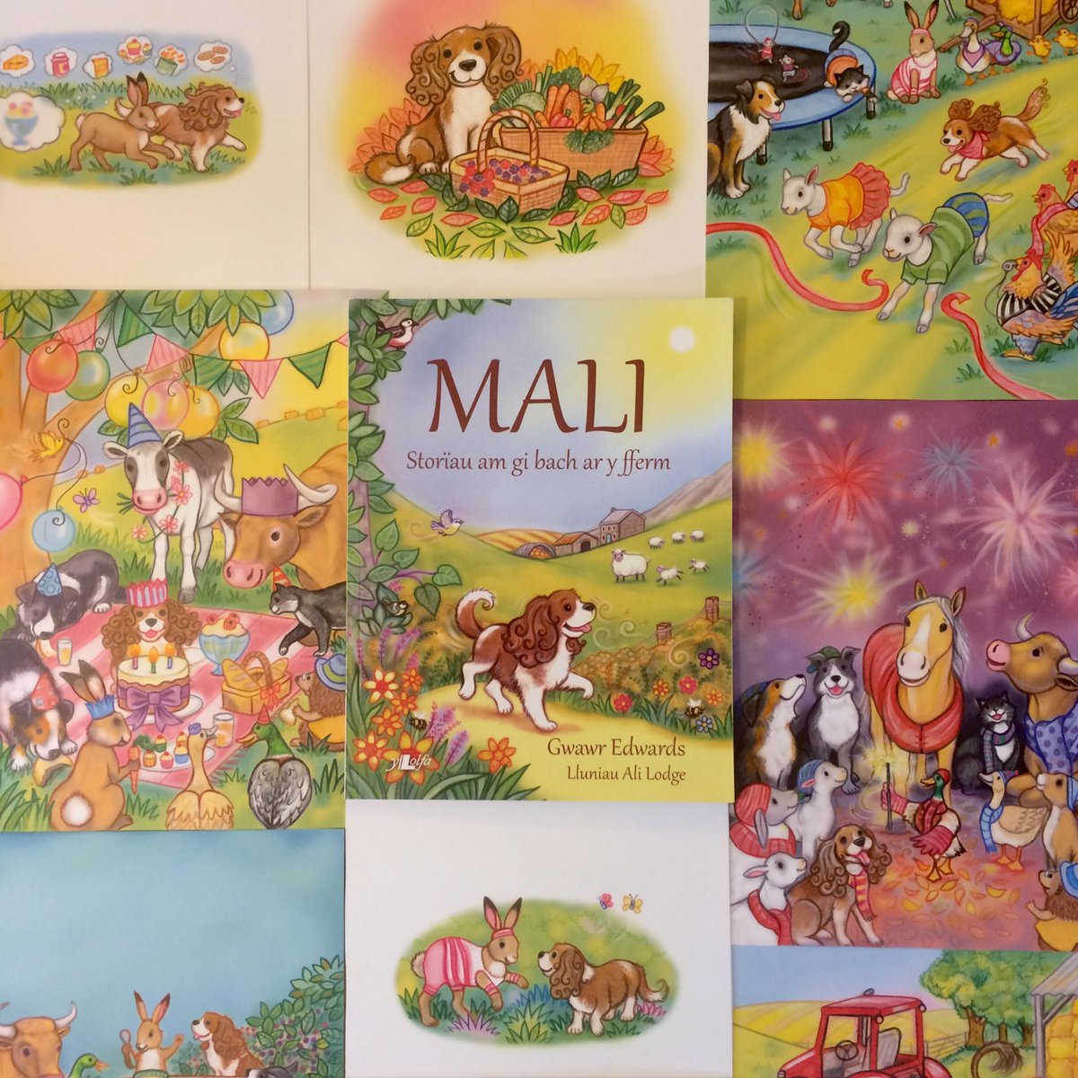 Alilodgeart's tweet photo. It’s International Dog Day! Thought it was a nice opportunity to share some art from my Mali book by @YLolfa @gwawredwards https://t.co/TlgQbkQfAE