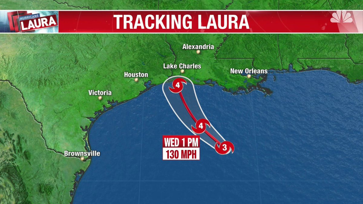 airplusnews's tweet image. 🇺🇸 United Airlines annule tous ses vols vers Houston à l'approche de l'ouragan Laura.

▫️Actuellement en catégorie 3, l’ouragan devrait passer en catégorie 4 avec des vents dévastateurs.