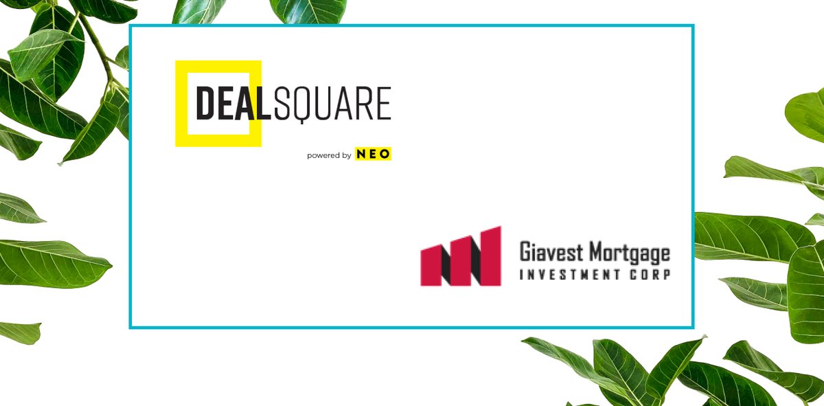 The Giavest Mortgage Investment Corporation ( $GMICA &amp; $GMICC) is now live on DealSquare! This is a great alternative investment opportunity for commercial and residential mortgages in Western Canada. Check their deal page for more info! 👉 bit.ly/2Erwtxl