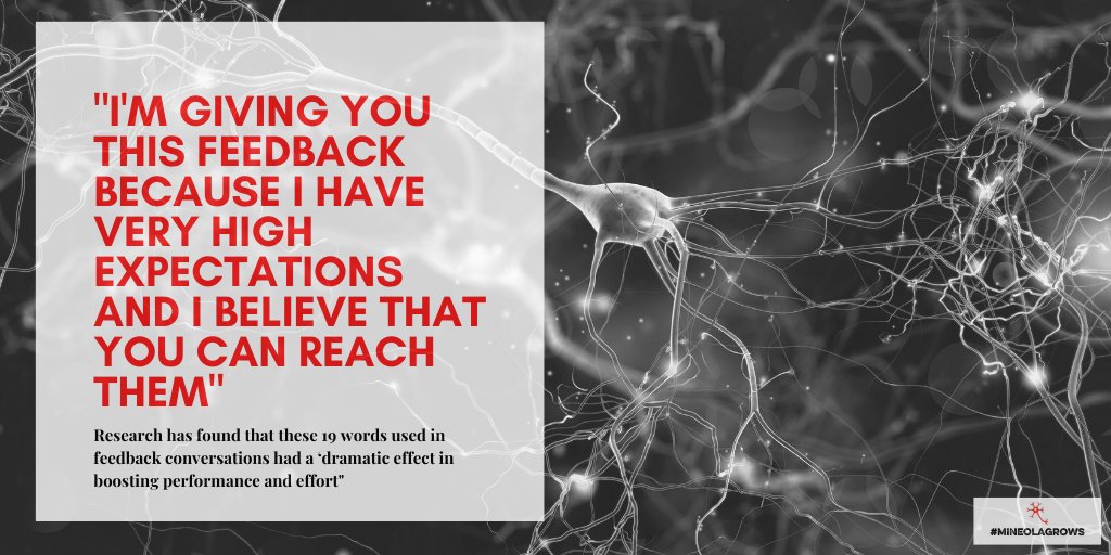 High Expectations have to be paired with a true belief in the capacity of others to learn and grow in any given situation. It requires the person giving the feedback to have a #growthmindset. #doyoubelieve? #unlimitedpotential #mineolagrows @mindsetworks @danielpink