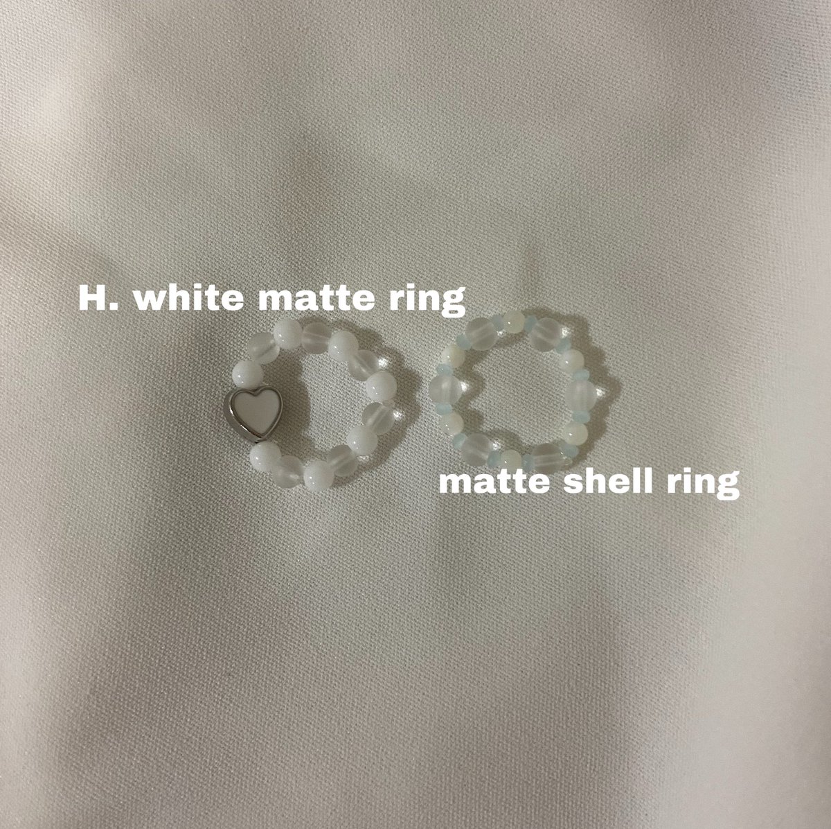 il0veusm's tweet photo. matte rings...🤍 https://t.co/r71BRjfRyu
