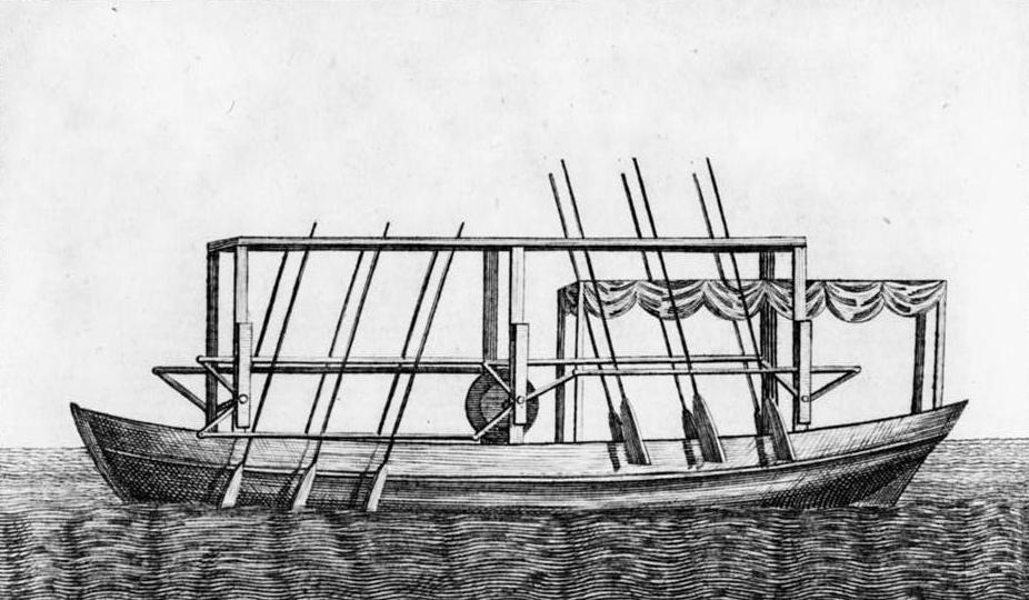 DrPnygard's tweet photo. Today in 1791, inventor #JohnFitch received a U.S. patent for his steam-powered boat, after years of experiments resulted in a craft that traveled at a top speed of 8 mph. It took two decades & engineer #RobertFulton's innovations before steamboats became a profitable enterprise. https://t.co/Pt2sA8S9T4