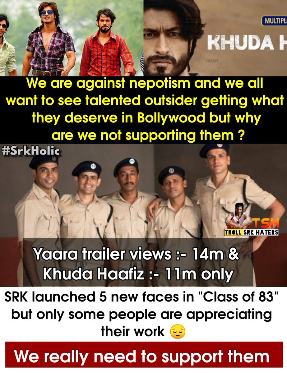 Support Outsiders 🙏
#ClassOf83 #yaaraonzee5 #KhudaHaafiz #VidyutJammwal #SRK