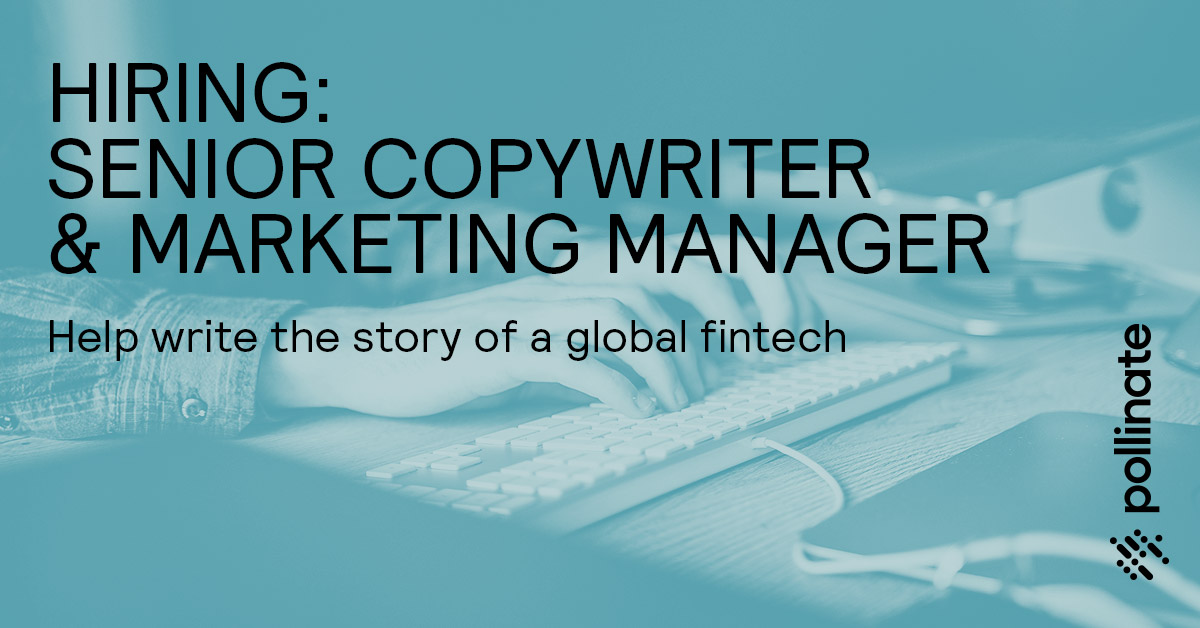 PollinateInt's tweet photo. Are you a marketer and copywriter with experience in merchant acquiring? We would love to hear from you — link below for more details!
#FinTech #HiringCopywriter #HiringMarketing #MerchantAcquiring
https://t.co/KWVtx262qg https://t.co/QLVCoL2Sv9