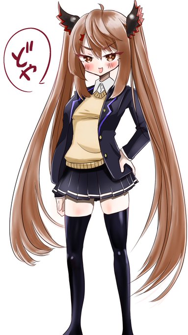 サクッとキャラデザ
茶髪ツインテも可愛いなぁ〜 