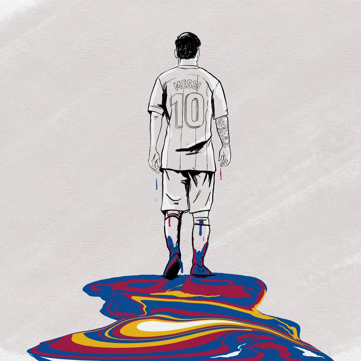 Scott_McRoy's tweet photo. Leaving it all behind. #messi https://t.co/IyyMu2N0d3