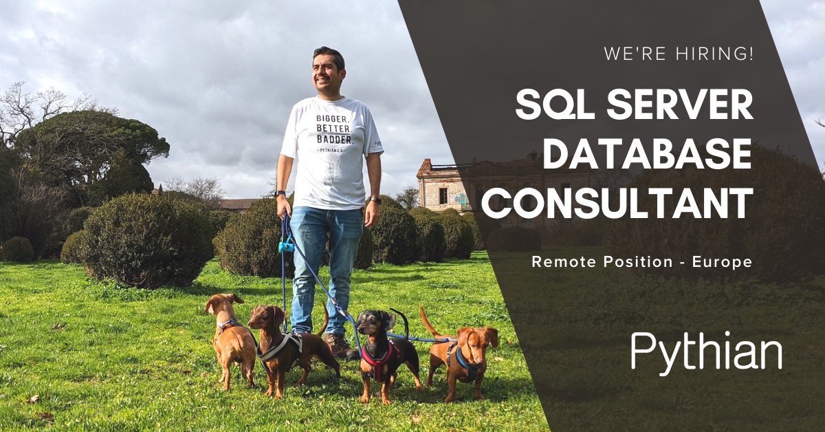 PythianJobs's tweet photo. Happy #InternationalDogDay 🐶

On our team, you’ll see photos of our fur babies at least once once a week! 

We have some exciting opportunities for #remotejobs including a SQL Server DBC (pet lovers welcomed but optional 😉) Learn more and apply today 👉https://t.co/Z13cgoNdcl https://t.co/K340pSmwLN