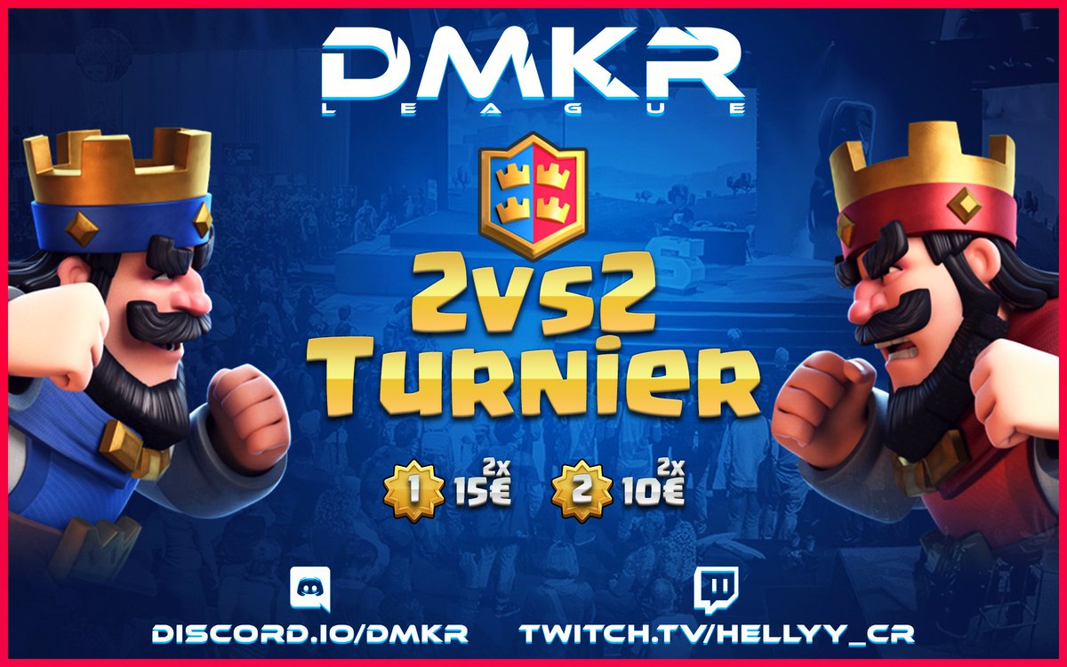 2v2 50€ Turnier noch schnell anmelden bis 17:20 Uhr :D

auf discord.io/dmkr