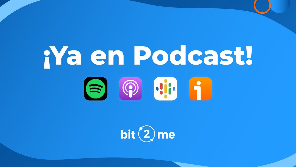 ✨¡ESTRENAMOS PODCAST! ✨

Ya puedes disfrutar de todo nuestro contenido (Bit2Me News con <a href="/juanencripto/">Juan en Cripto ₿ 🍊⚡</a>  y nuestro canal de Youtube) en audio en Spotify, iVoox, Apple Podcast,  o Google Podcast.

¡Suscríbete ahora!

👉 open.spotify.com/show/1Tj4kyXTV…

👉 ivoox.com/podcast-bit2me…