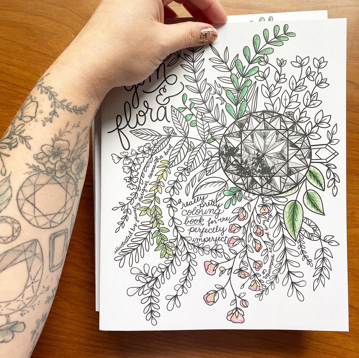 BookmobilePrint's tweet photo. A really pretty and well designed coloring book from @midwinterco / https://t.co/GBae3gN3Rv , a jeweler based in Delaware. A paperback at 8 x 10, with a matte cover, and the interior on our 100 lb. white uncoated stock—a high quality choice for a high quality coloring book. https://t.co/RM2Xtcqcy1