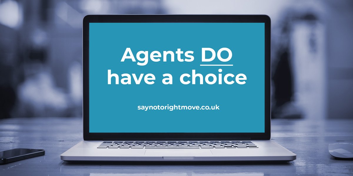 We are a little over a month away from what appears, in the absence of formal representations to the contrary, Rightmove returning to full tariff. Read our thoughts on the fact that agents DO have a choice: saynotorightmove.co.uk/choice #saynotorightmove #estateagents