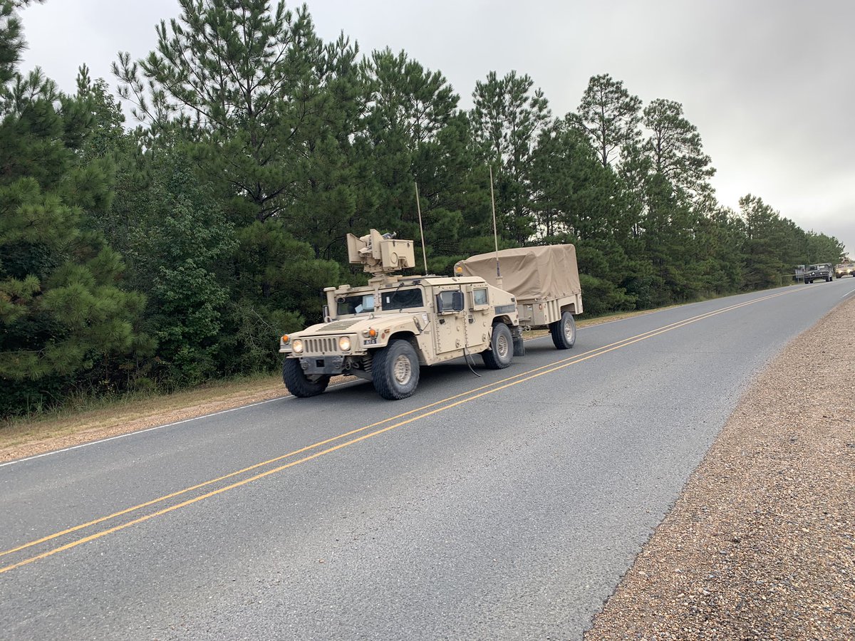 TheCOG_Oscar6's tweet photo. As the storm clouds roll in, we roll out. The safety of STRIKE BCT @101stAASLTDIV and our OCTs is always #JRTC’s first priority.  #HurricaneLaura https://t.co/E9Zqq6qCvs