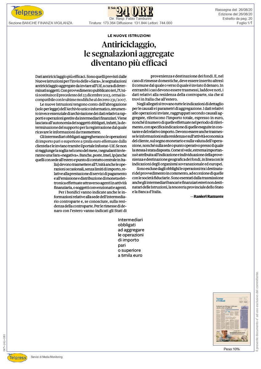 Il mio articolo per il <a href="/sole24ore/">IlSole24ORE</a>