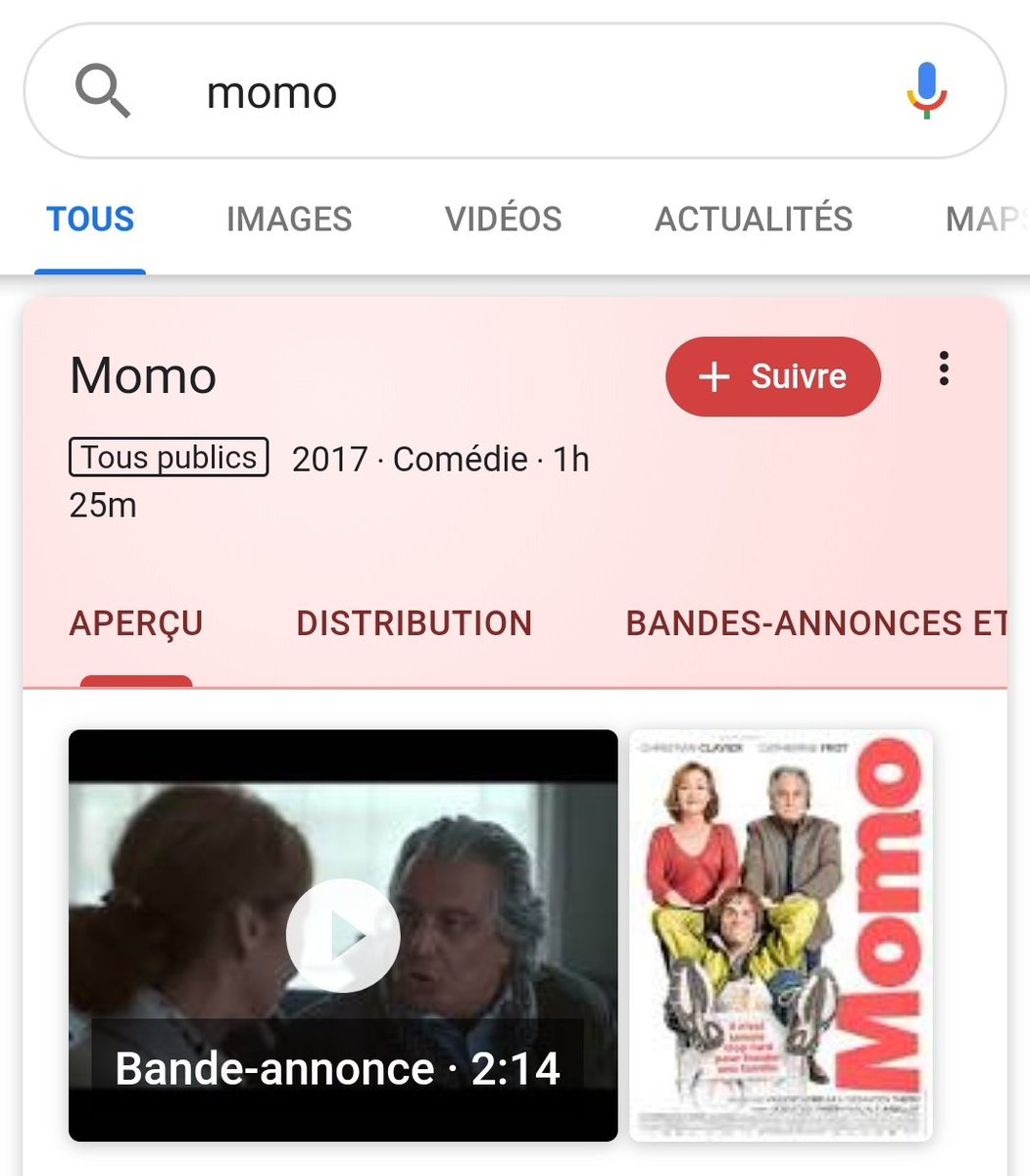 Momo (twice) : elle est en réalité un filme ! (y'a aussi la statue momo mais pour les âmes sensible on va éviter de montrer une image)