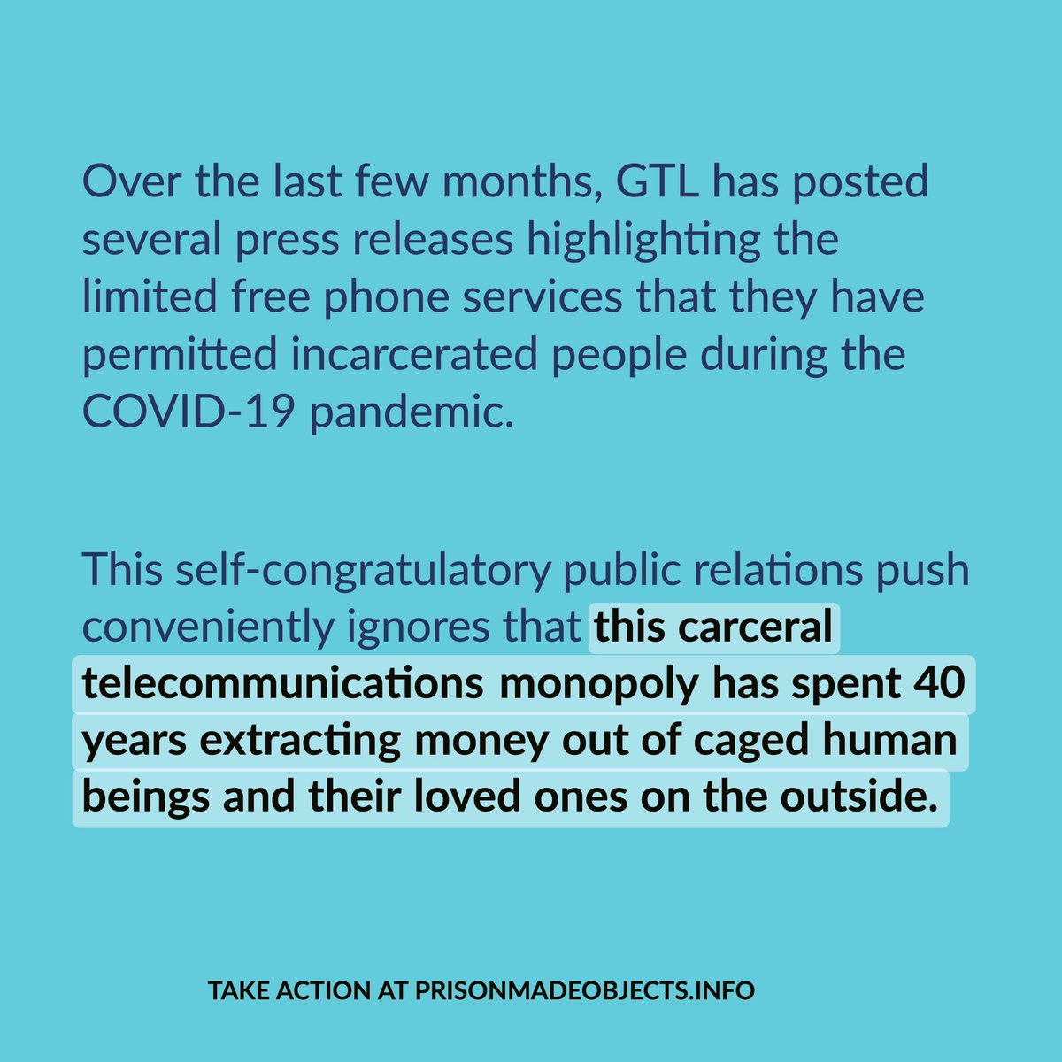 root_branchnyc's tweet photo. To take action against carceral technologists GTL, see our demands, phone script, and zap target phones &amp; emails. Free scraps from prison profiteers don’t cut it — GTL must dissolve. #prisonmadeobjects https://t.co/iHFpC1EnqA