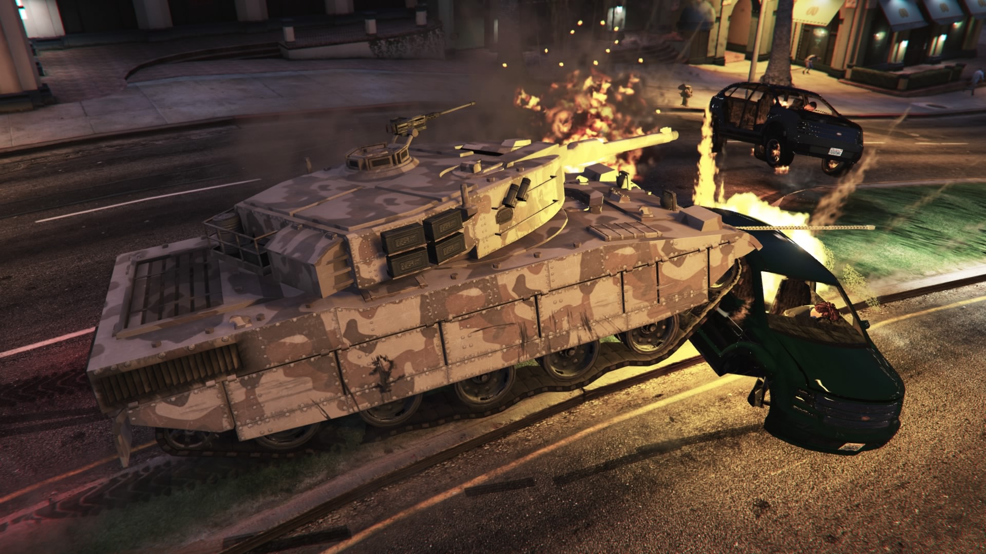 ブラザー ｇｔａ５ お気に入りの車両５ ライノ戦車 元最強のpk車両 Mk2の出現で何の役にも立たなくなってしまったけど このフォルムに惹かれない男はいない T Co Exfifqfqs4 Twitter