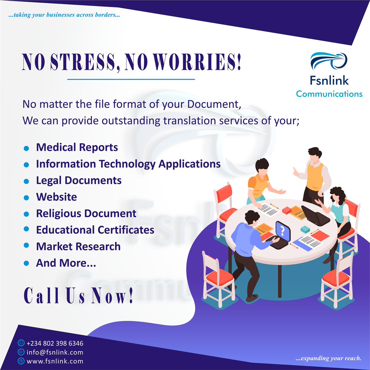fsnlinkCom's tweet photo. No matter  d file format, we provide outstanding translation 
• Medical Reports
• Information Technology Applications
• Legal Documents
• Website
• Religious Document
• Educational Certificates
• Market Research
• And More. Call Us Now!

#certifiedtranslation #translation https://t.co/sTeAjSjujV