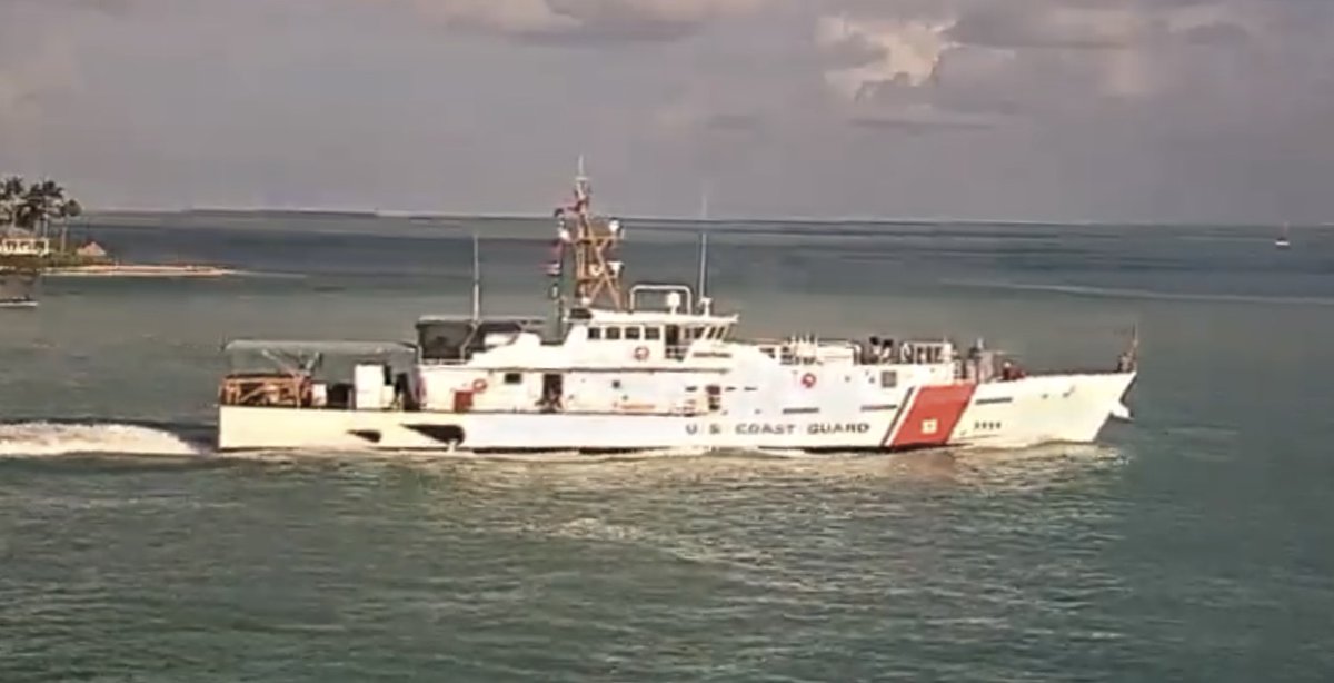 WarshipCam's tweet photo. USCGC William Trump (WPC-1111) Sentinel-class fast response cutter coming into Key West, Florida - August 26, 2020 #williamtrump #wpc1111 https://t.co/590VGJ52pt